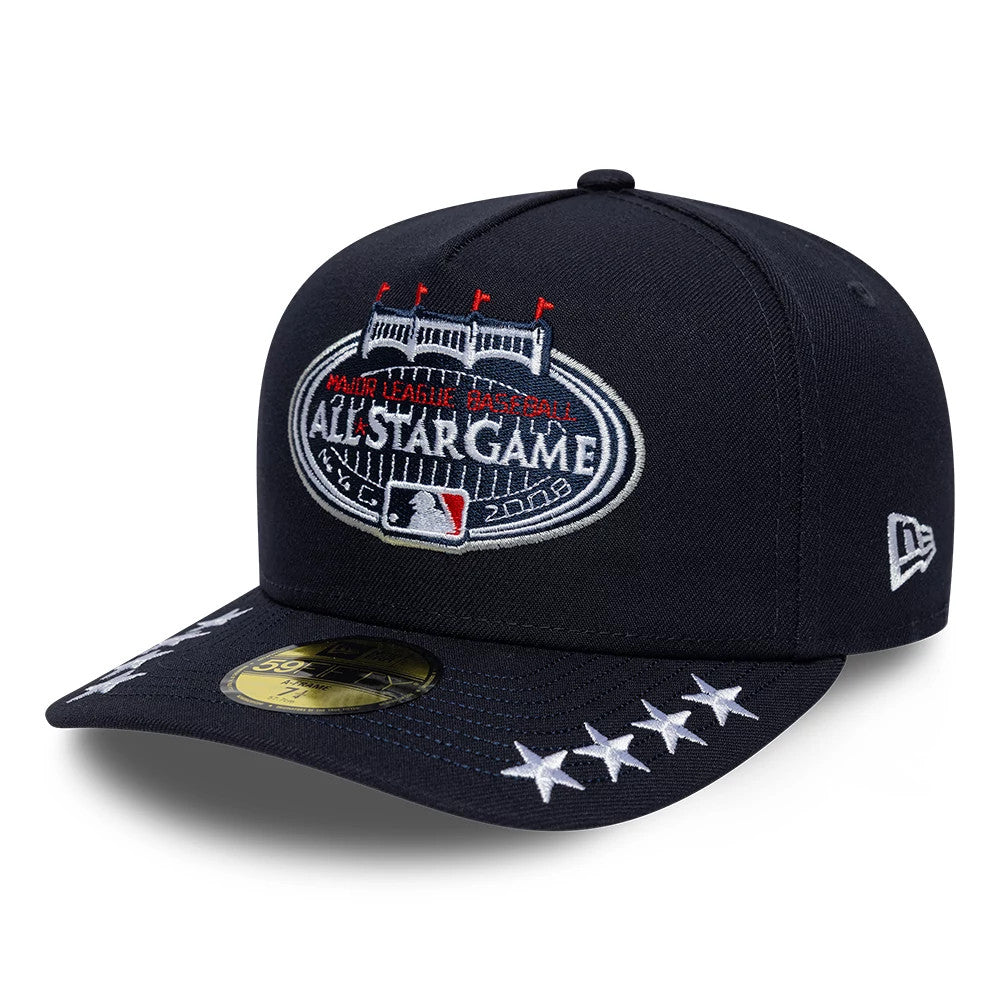 Pictured is this MLB All Star Game New York Yankees 59FIFTY A-Frame Fitted cap in navy. 4