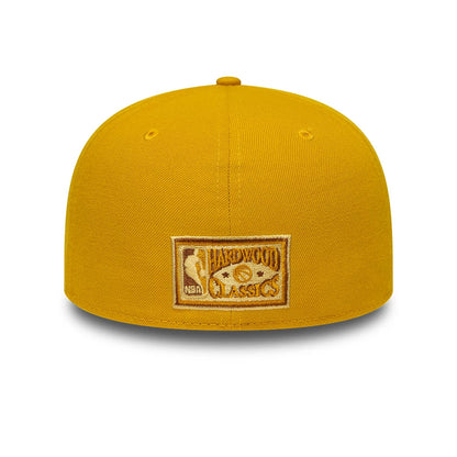 Pictured is this NBA LA Lakers 59FIFTY A-Frame Fitted cap in gold & black. 5