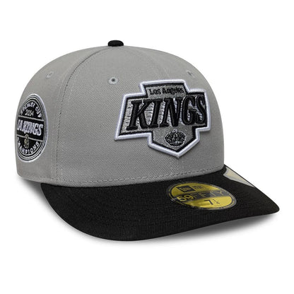 Pictured is this NHL Champions LA Kings 59FIFTY Fitted cap in grey. 1