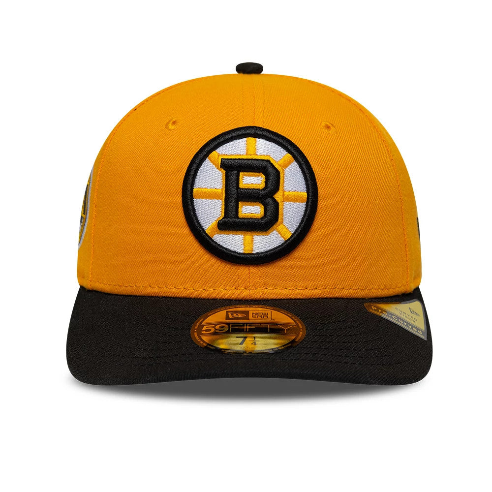 Pictured is this NHL Champions Boston Bruins 59FIFTY Fitted cap in orange & black. 3