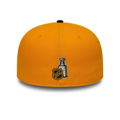 Pictured is this NHL Champions Boston Bruins 59FIFTY Fitted cap in orange & black. 5