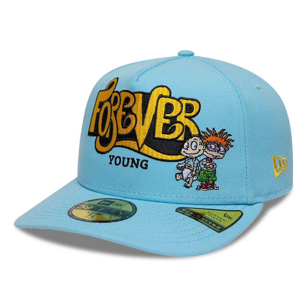 Pictured is this Rugrats 59FIFTY A-Frame Fitted cap in pastel blue. 4