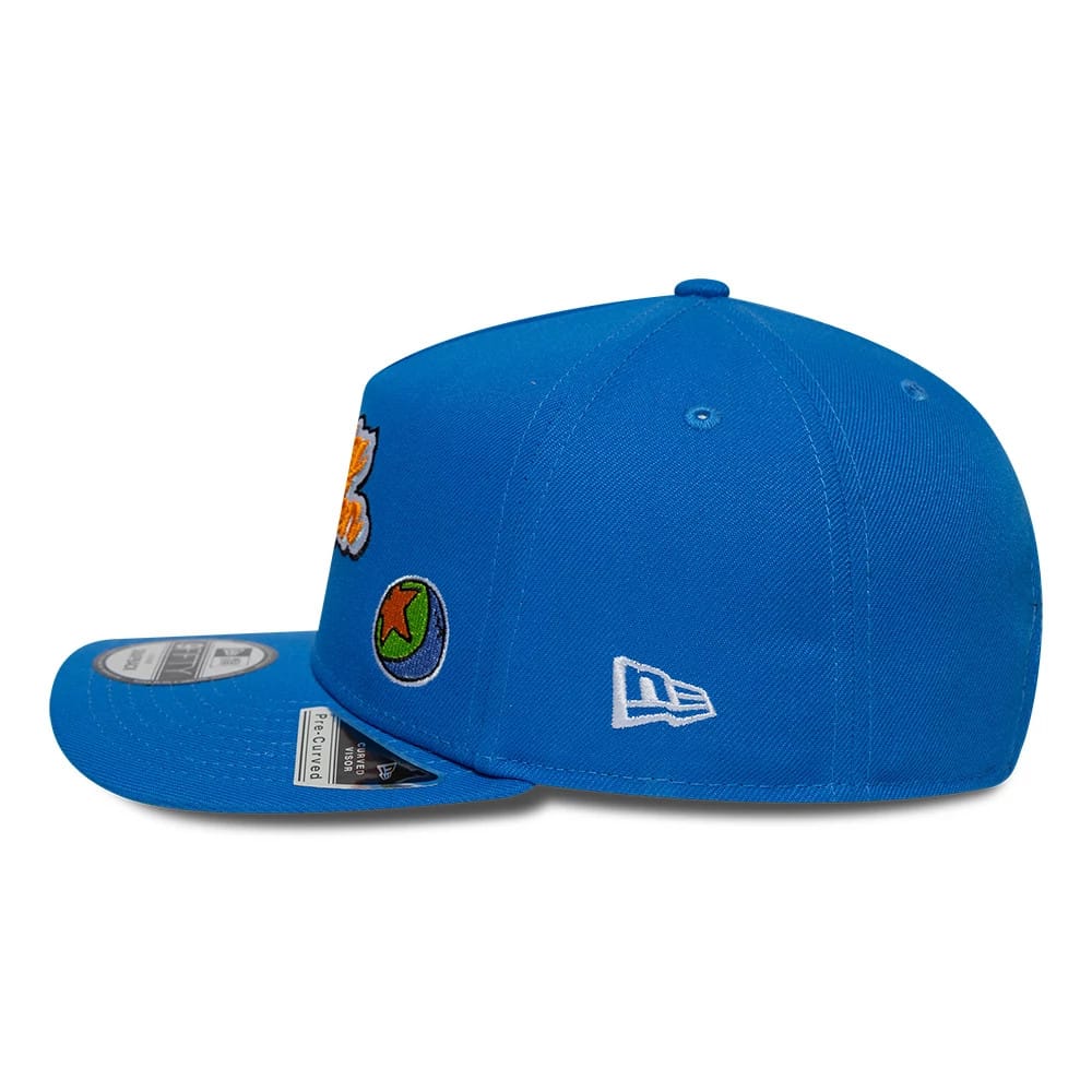 Pictured is this Rugrats 9FIFTY A-Frame Snapback cap in blue. 7