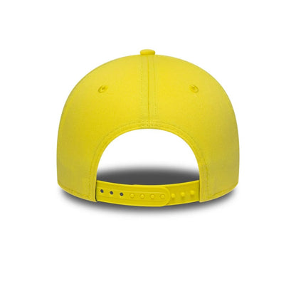 Pictured is this Citrus Miami & Madrid Race Special Visa Cash App Racing Bulls 9FORTY Adjustable cap in pastel yellow. 4