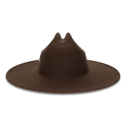 Pictured is this MLB New York Yankees Wide Brim Fedora cap in dark brown. 5