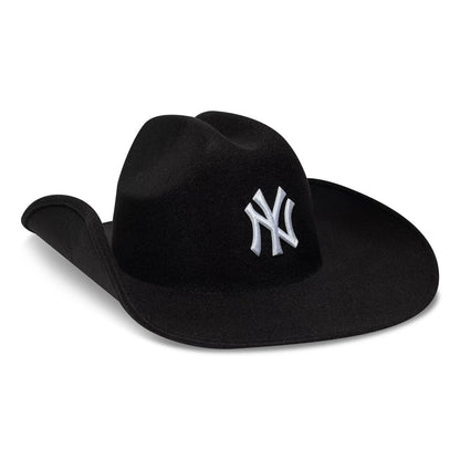 Pictured is this MLB New York Yankees Wide Brim Fedora Cowboy hat in black. 8