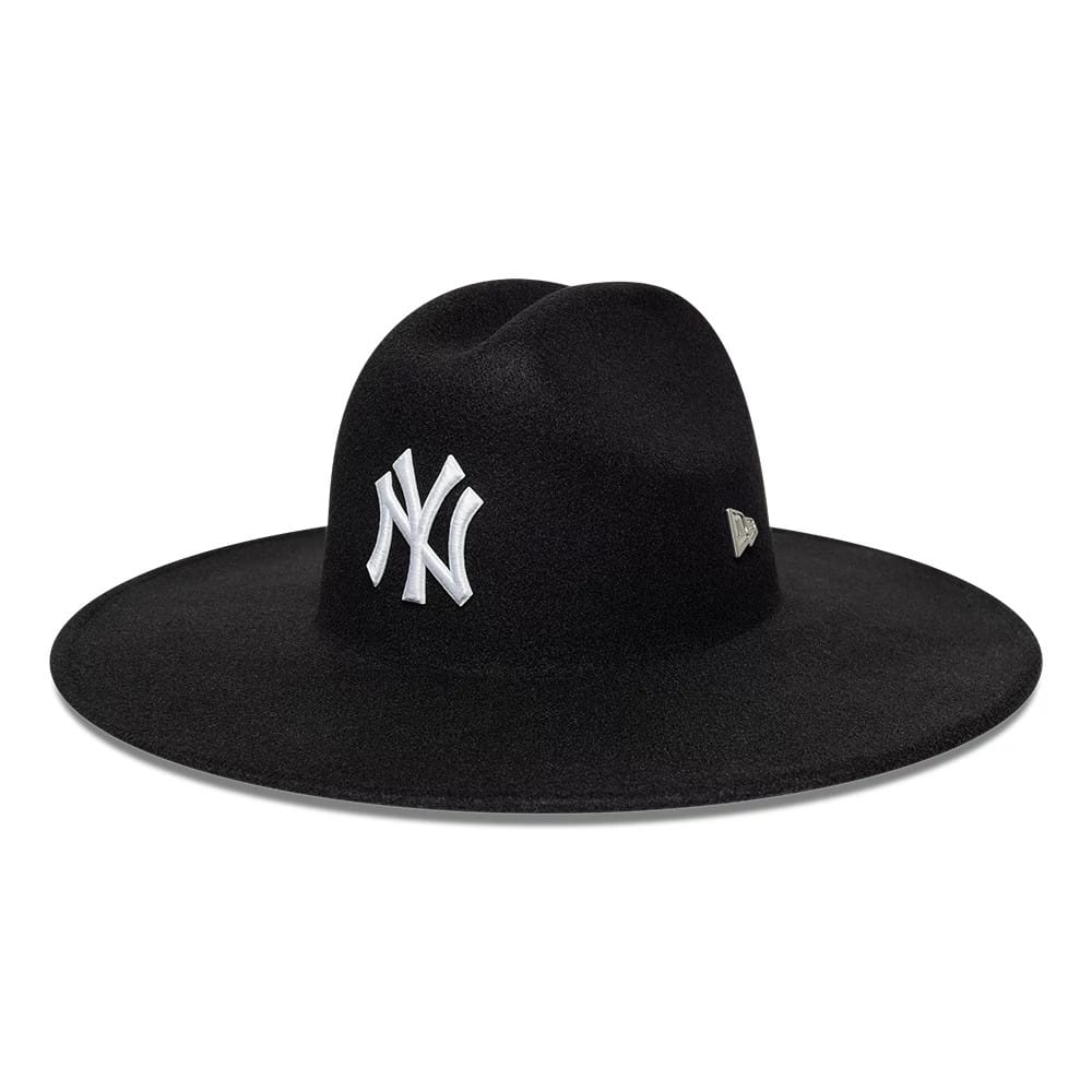 Pictured is this MLB New York Yankees Wide Brim Fedora Cowboy hat in black. 1