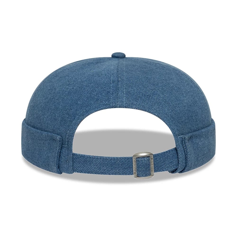 Pictured is this MLB Denim Skully New York Yankees Docker cap in pastel blue. 6