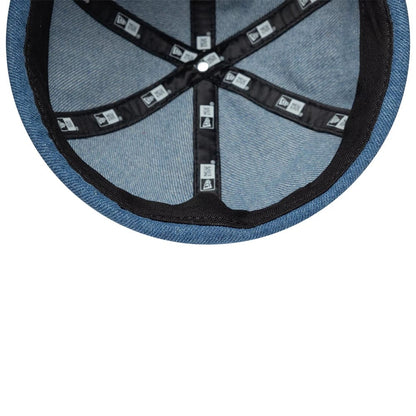 Pictured is this MLB Denim Skully New York Yankees Docker cap in pastel blue. 7
