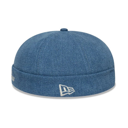 Pictured is this MLB Denim Skully New York Yankees Docker cap in pastel blue. 8