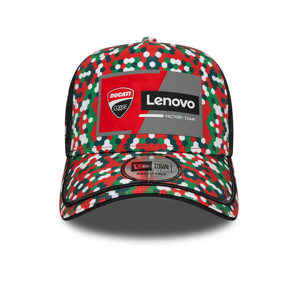 Pictured is this Replica Mugello Race Special Ducati 9FORTY A-Frame cap in multi. 4