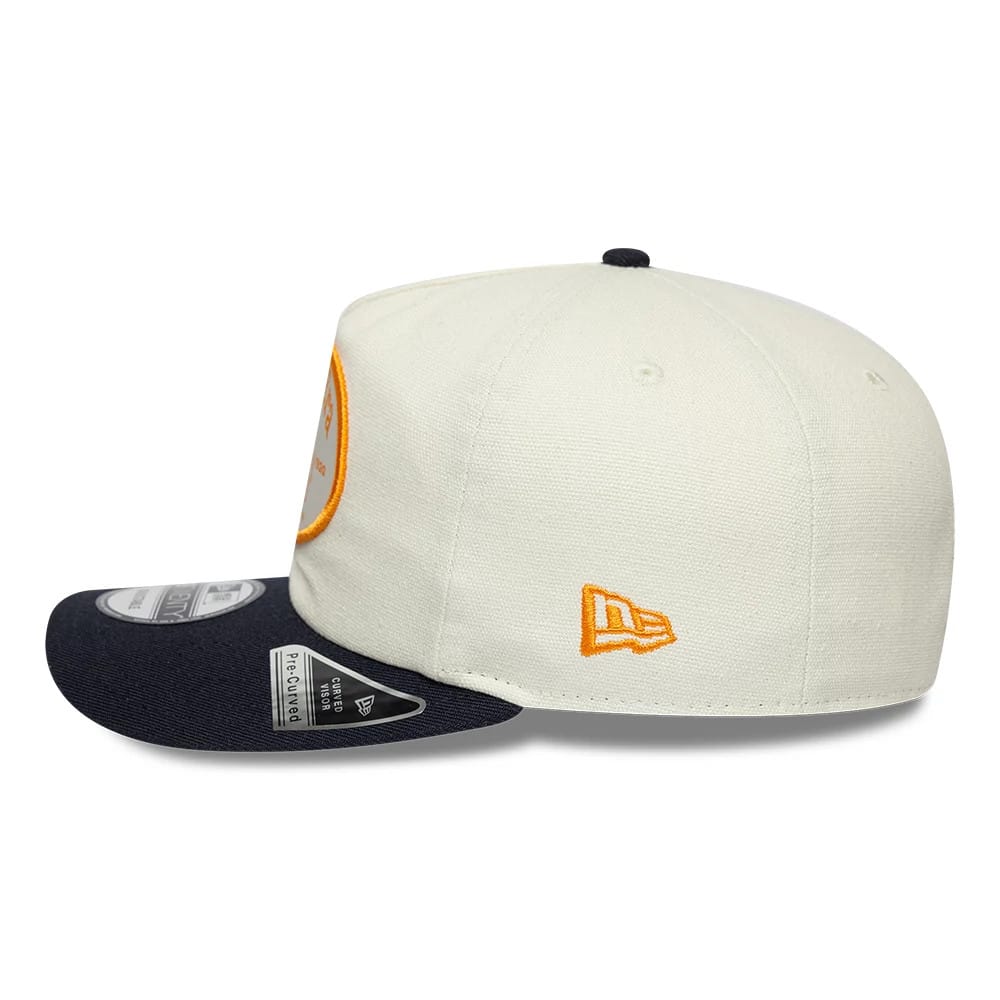 Pictured is this New Era Buffalo 19TWENTY cap in cream & navy. 5
