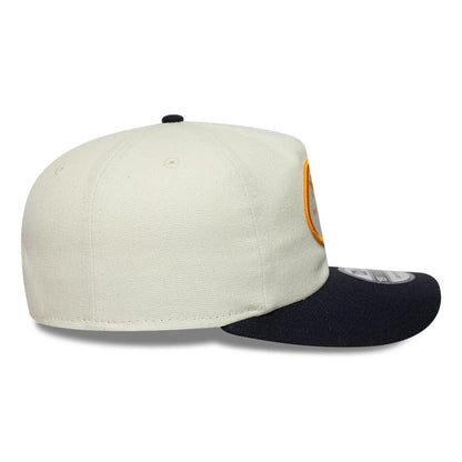 Pictured is this New Era Buffalo 19TWENTY cap in cream & navy. 6