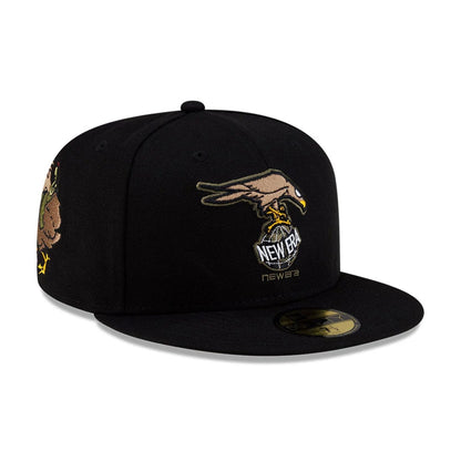 Pictured is this Roji Soccer 59FIFTY Fitted cap in black. 1