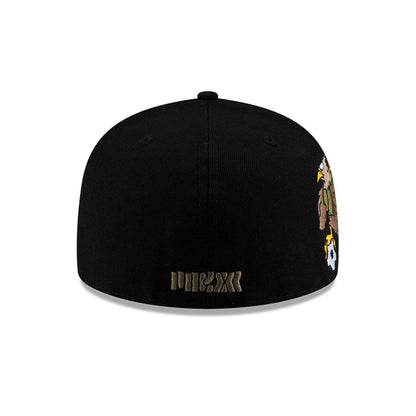 Pictured is this Roji Soccer 59FIFTY Fitted cap in black. 7