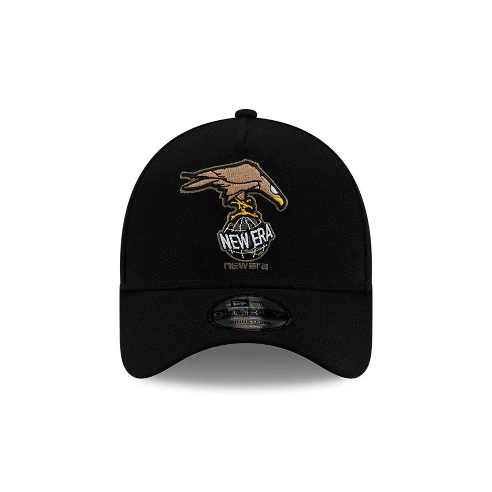 Pictured is this Roji Soccer 9FORTY A-Frame cap in black. 2