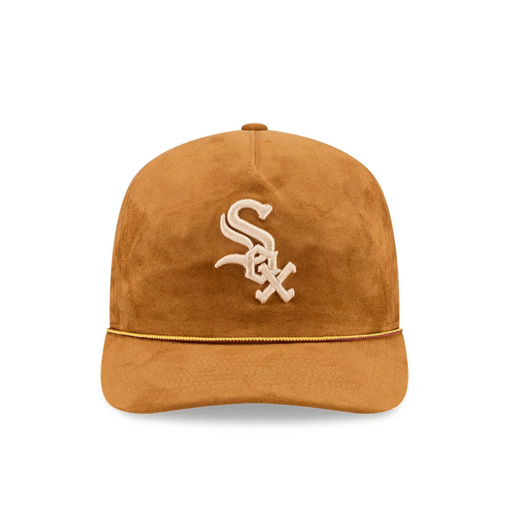 Pictured is this Timberland X MLB Faux Nubuck Chicago White Sox 19TWENTY cap in Faux Nubuck panama tan. 3