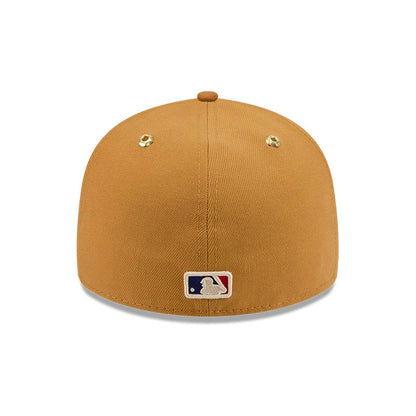 Pictured is this Timberland X MLB LA Dodgers 59FIFTY Fitted cap in panama tan. 7