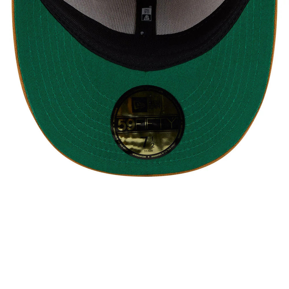 Pictured is this Timberland X MLB LA Dodgers 59FIFTY Fitted cap in panama tan. 2