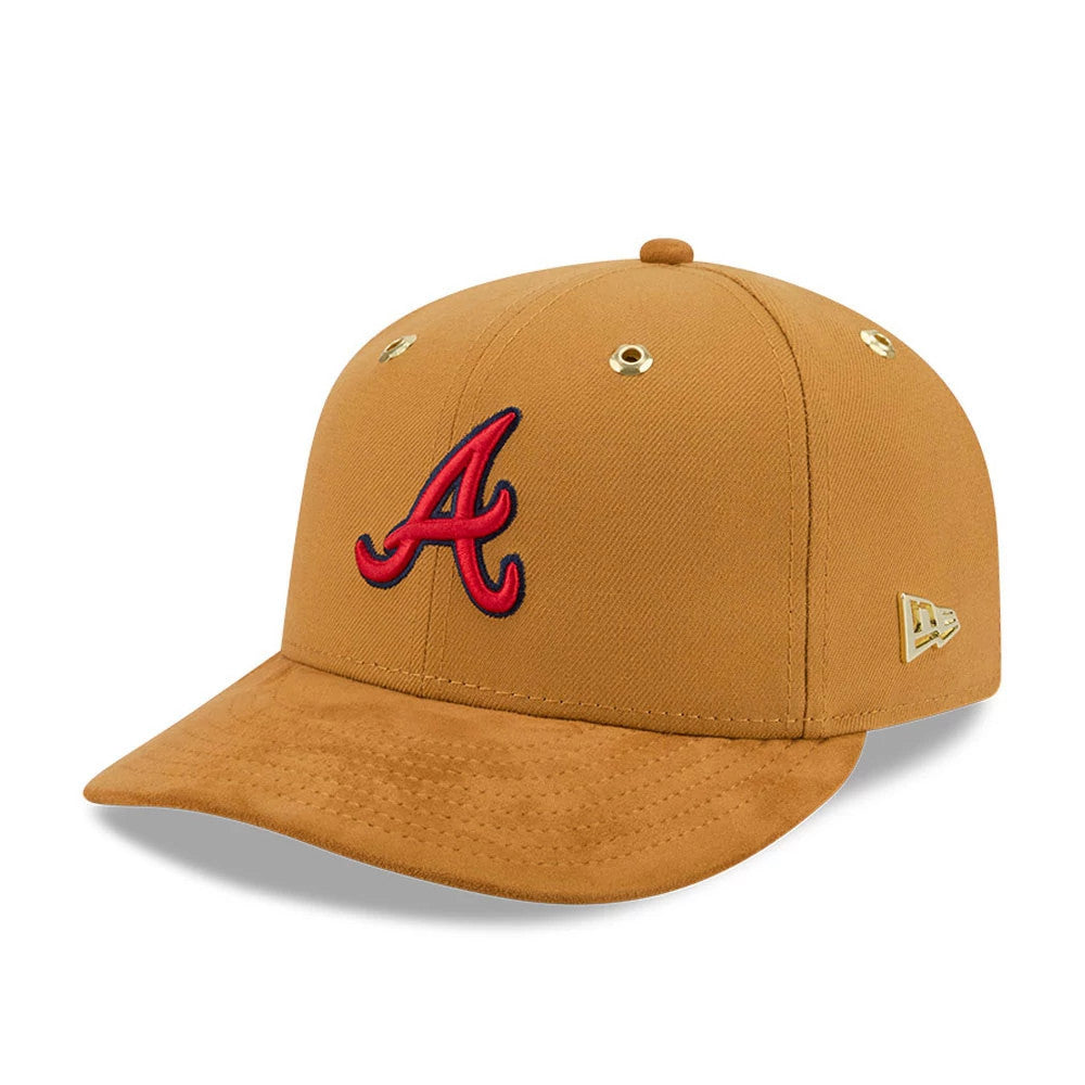 Pictured is this Timberland X MLB Atlanta Braves 59FIFTY Fitted cap in panama tan. 4