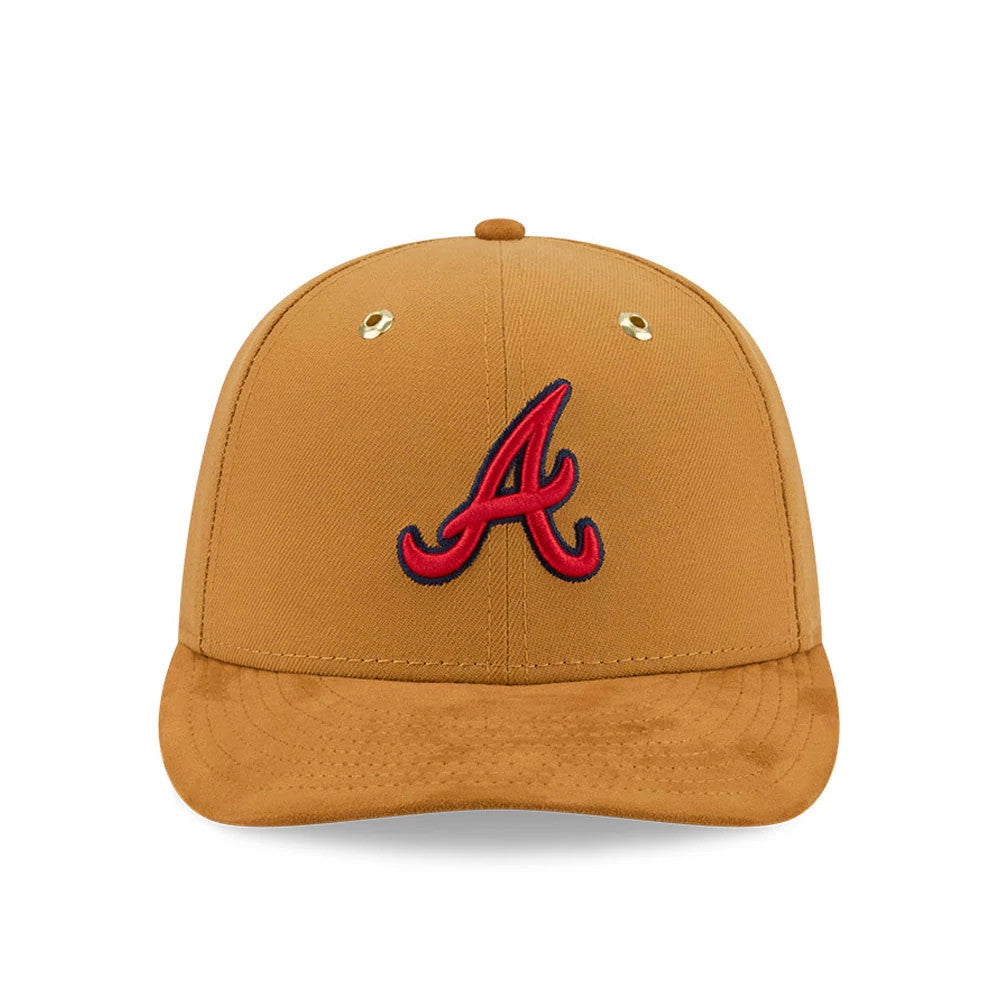 Pictured is this Timberland X MLB Atlanta Braves 59FIFTY Fitted cap in panama tan. 3