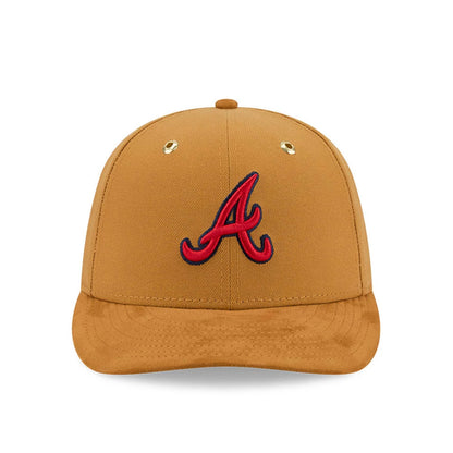 Pictured is this Timberland X MLB Atlanta Braves 59FIFTY Fitted cap in panama tan. 3