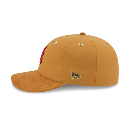 Pictured is this Timberland X MLB Atlanta Braves 59FIFTY Fitted cap in panama tan. 7