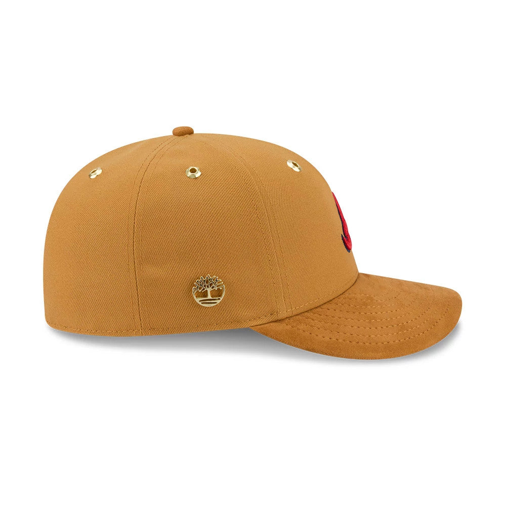 Pictured is this Timberland X MLB Atlanta Braves 59FIFTY Fitted cap in panama tan. 6