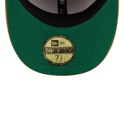 Pictured is this Timberland X MLB Atlanta Braves 59FIFTY Fitted cap in panama tan. 2