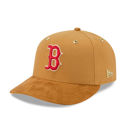Pictured is this Timberland X MLB Boston Red Sox 59FIFTY Fitted cap in panama tan. 4
