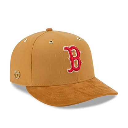 Pictured is this Timberland X MLB Boston Red Sox 59FIFTY Fitted cap in panama tan. 1