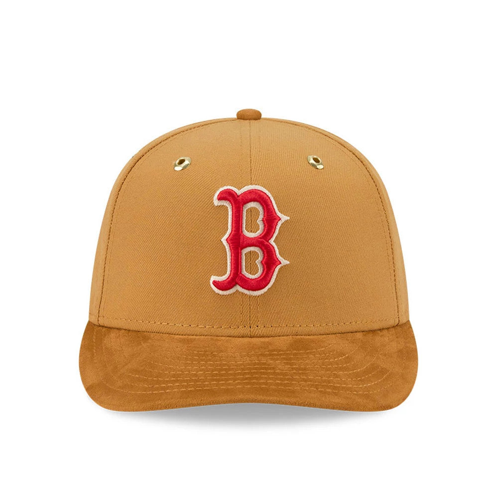 Pictured is this Timberland X MLB Boston Red Sox 59FIFTY Fitted cap in panama tan. 3