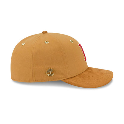 Pictured is this Timberland X MLB Boston Red Sox 59FIFTY Fitted cap in panama tan. 6