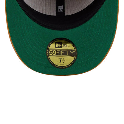Pictured is this Timberland X MLB Boston Red Sox 59FIFTY Fitted cap in panama tan. 2