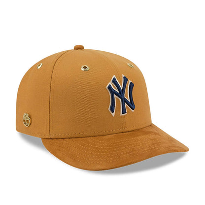 Pictured is this Timberland X MLB New York Yankees 59FIFTY Fitted cap in panama tan. 1
