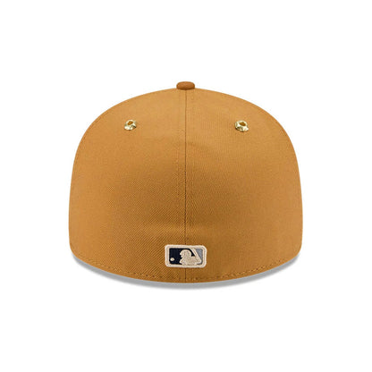 Pictured is this Timberland X MLB New York Yankees 59FIFTY Fitted cap in panama tan. 7