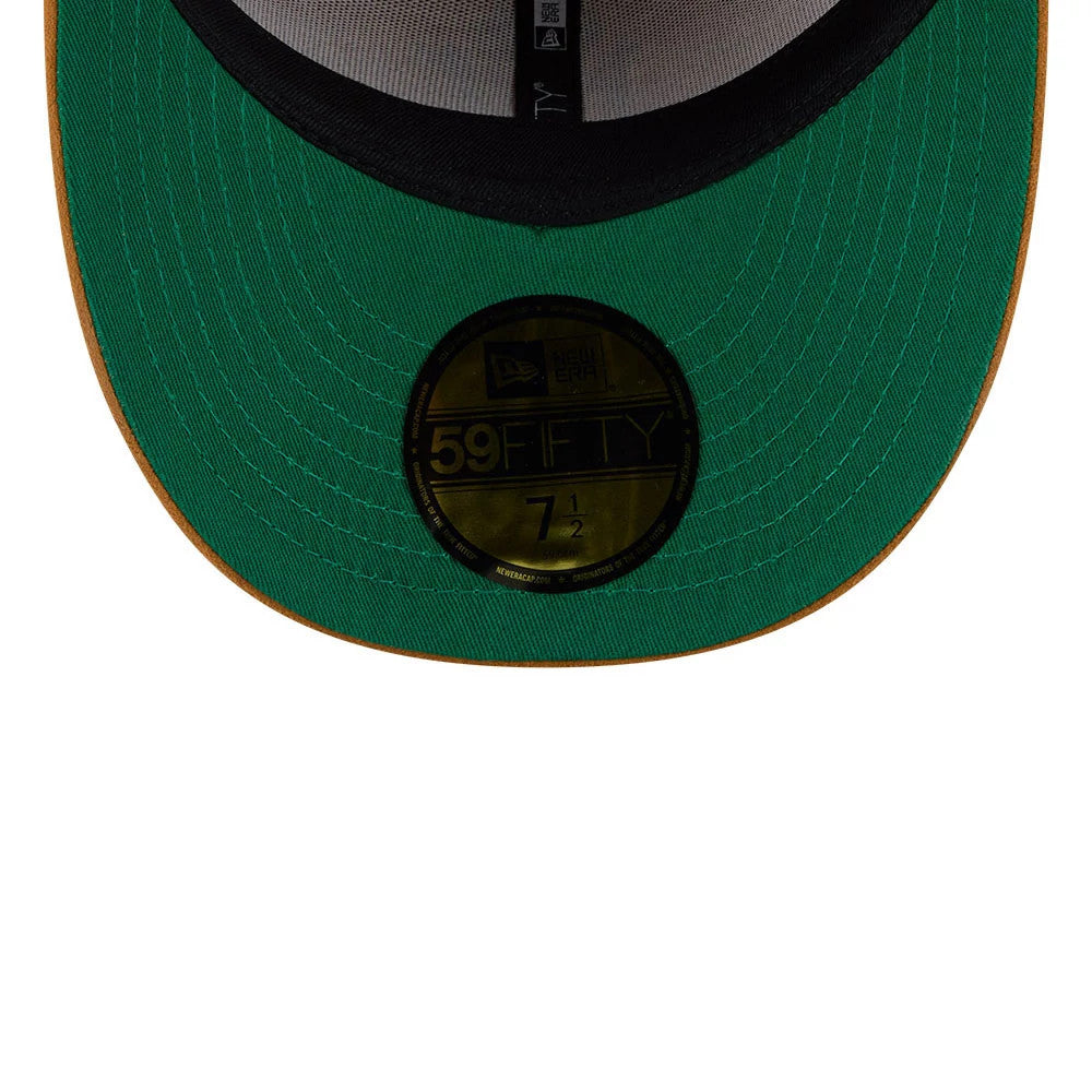 Pictured is this Timberland X MLB New York Yankees 59FIFTY Fitted cap in panama tan. 2