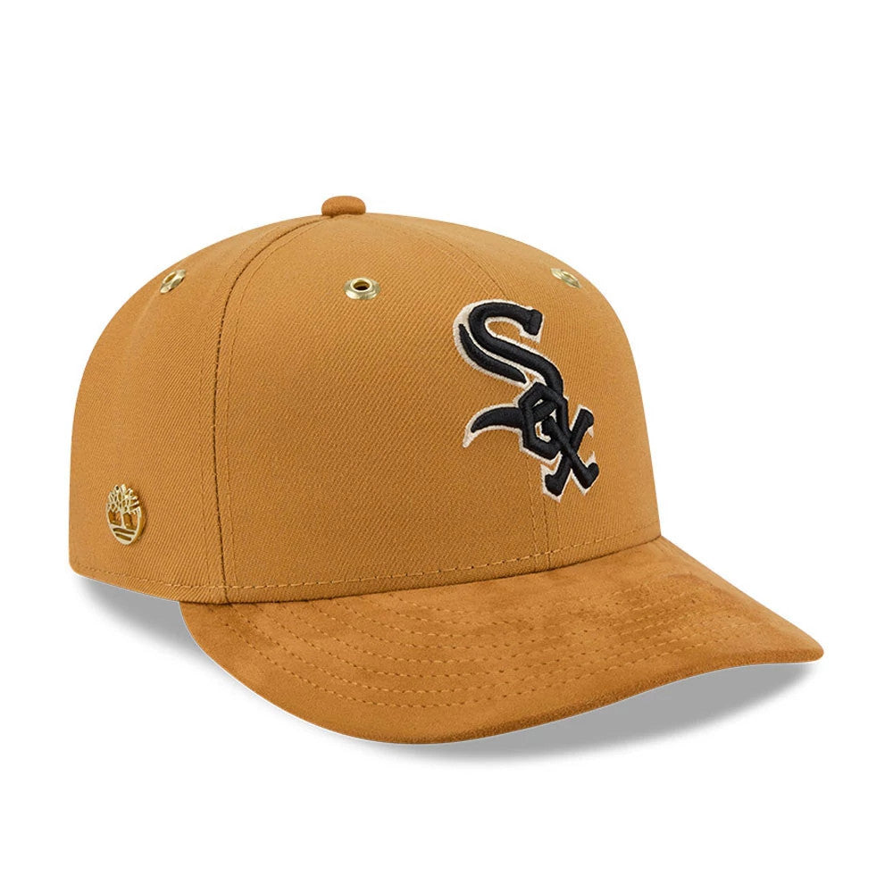 Pictured is this Timberland X MLB Chicago White Sox 59FIFTY Fitted cap in panama tan. 1
