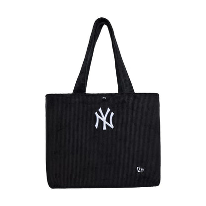 Pictured is this MLB Chunky Cord New York Yankees Tote Bag in black. 2