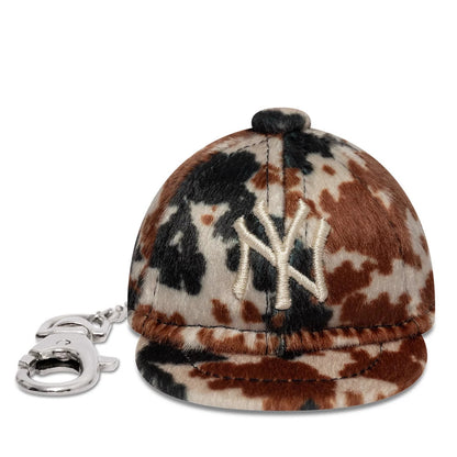 Pictured is this MLB Animal Mini Cap New York Yankees Key Chain in brown. 2