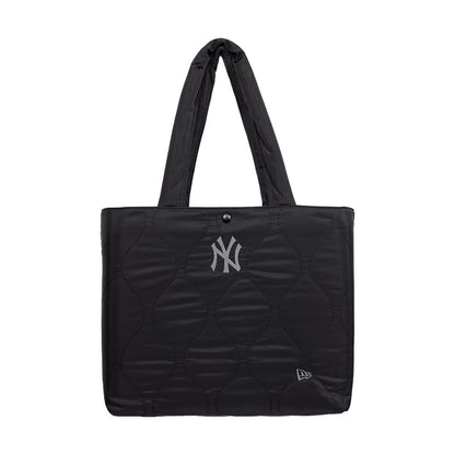 Pictured is this MLB Quilted New York Yankees Padded Tote Bag in black. 2
