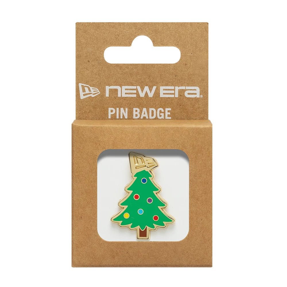 Pictured is this New Era Xmas Tree Pin Badge in open green. 3