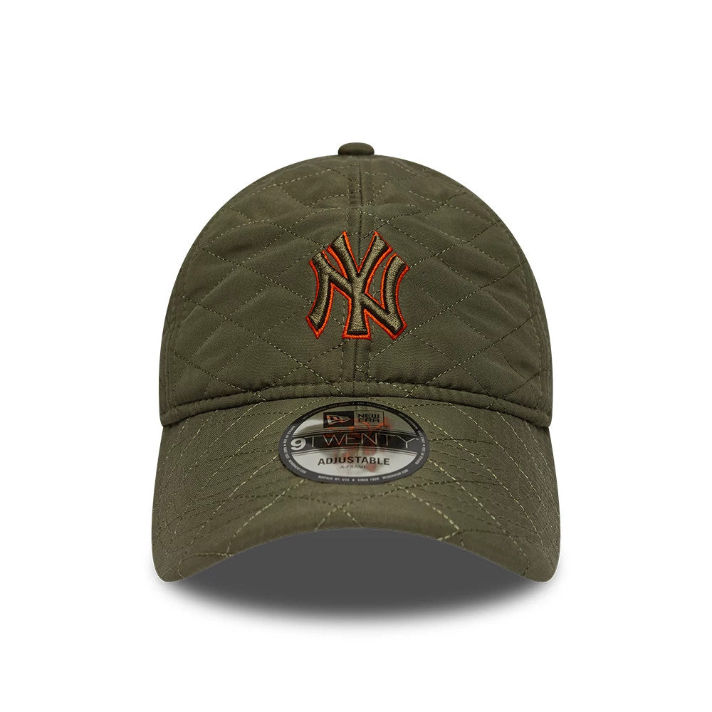 Pictured is this MLB Padded Outline New York Yankees 9TWENTY cap in green. 2