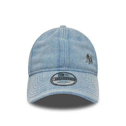 Pictured is this MLB Washed Denim New York Yankees 9TWENTY cap in pastel blue. 2