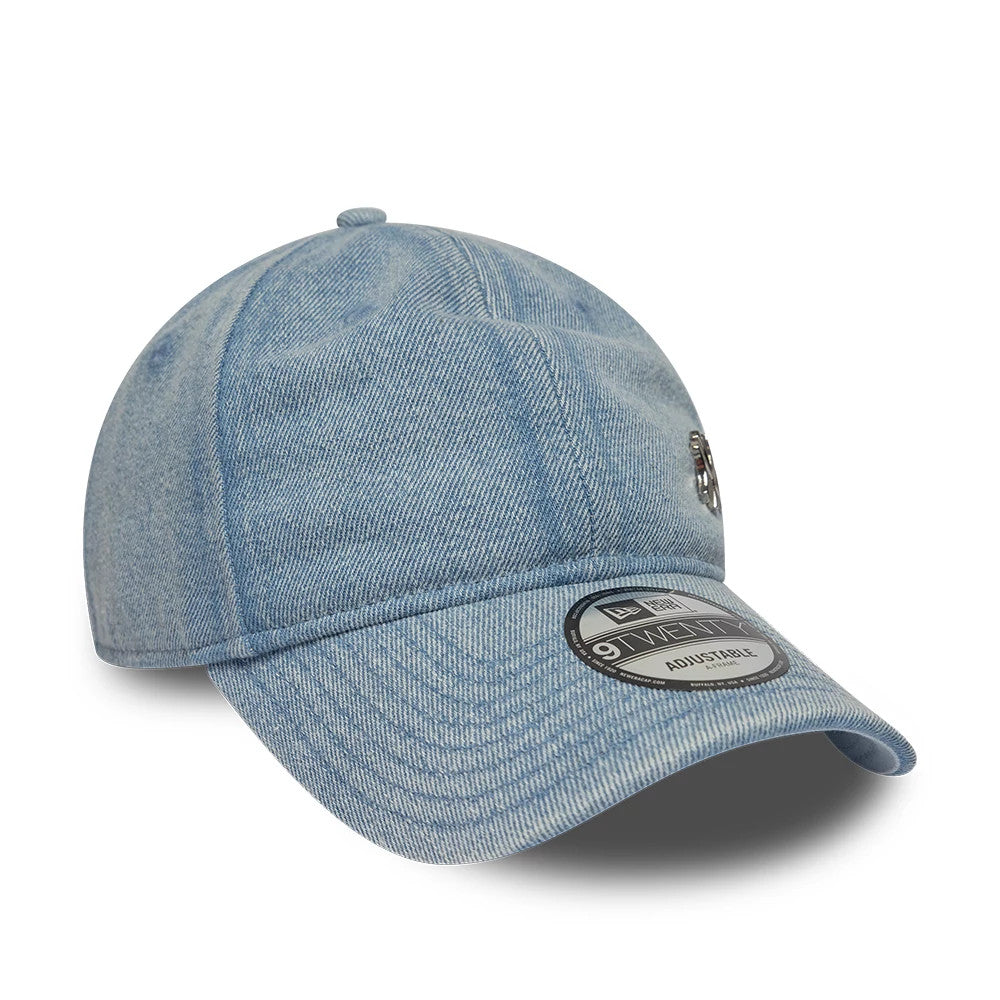 Pictured is this MLB Washed Denim New York Yankees 9TWENTY cap in pastel blue. 3