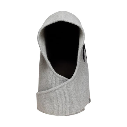 Pictured is this Womens MLB Knitted New York Yankees Balaclava hat in grey. 2