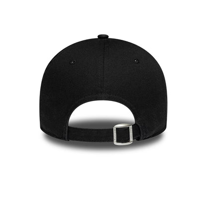 Pictured is this Womens New Era Slogan 9TWENTY cap in black. 4