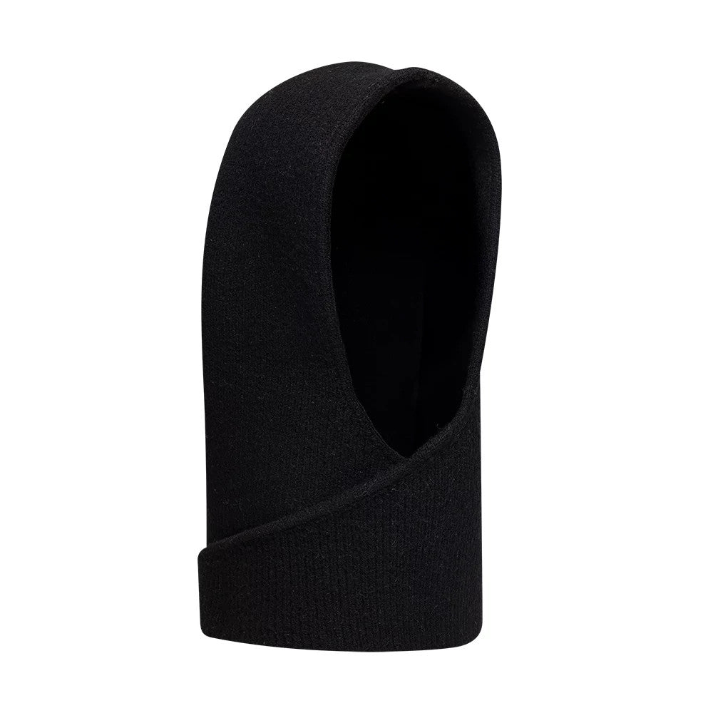 Pictured is this Womens MLB Knitted New York Yankees Balaclava hat in black. 3