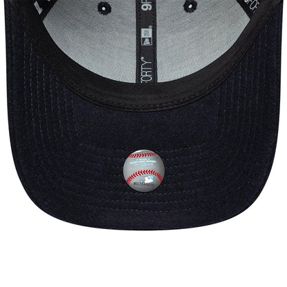 Pictured is this MLB Script New York Yankees 9FORTY cap in navy. 5
