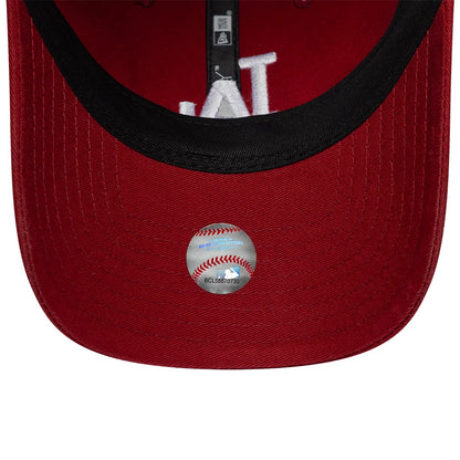 Pictured is this MLB League Essential LA Dodgers 9TWENTY cap in dark red. 5